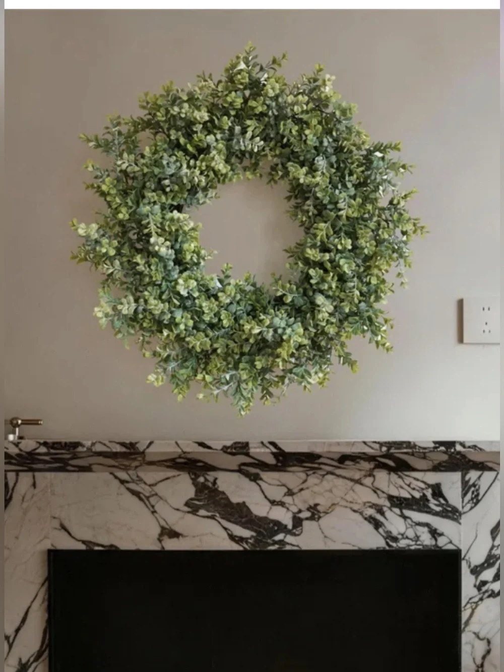 Green Boxwood Wreath -